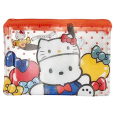 Sanrio 三麗鷗 透明拉鍊小物收納袋 50周年 帕洽狗, 1入, 1個