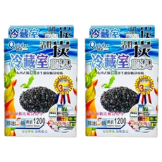 快克活性碳脫臭，冰箱冷藏室適用，長效3個月, 40g, 2盒