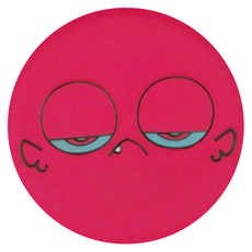 Waboba Flying Head 鬼臉軟式飛盤, 無趣紅, 1個