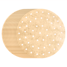 AHOYE 木漿無漂白烘焙紙 圓形 100張 氣炸鍋/蒸籠紙, 8吋(20cm), 1組