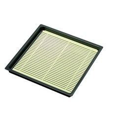 PEARL LIFE 珍珠金屬 角 涼麵盤(20X20X2cm), 1入