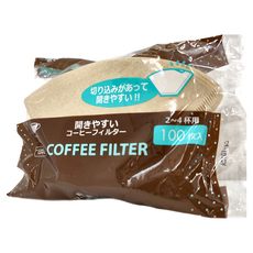 OC-06咖啡濾紙(茶色) 902166 2~4人用, 100枚, 1包