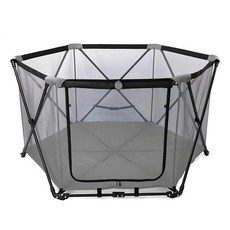 GEN7PETS Protable Petyard 寵物六角圍欄 G5553, 灰色小方格, 1個