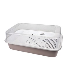 Truly House 大空間生態烏龜飼養盒/烏龜缸, 52x33x19cm, PP材質, 棕色/綠色, 1.104kg, 1個