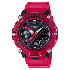 CASIO 卡西歐 G-SHOCK 運動手錶 GA-2200SKL-4ADR 耐衝擊結構 指針數位雙顯, 50mm, 桃紅色, 1支