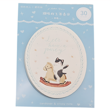 CARD LOVER 信的戀人 貓咪的生活告白系列便利貼 82 x 60mm, 木馬, 30張, 3本