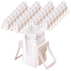 ANTIAN 便攜滴漏式咖啡濾掛濾紙 白色, 100個, 1組