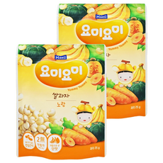 Maeil 每日乳業 Yommy Yommy 心造型米餅, 香蕉南瓜味, 25g, 2包