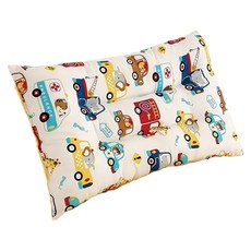 台灣 AGAPE 豆豆絨眠枕/精梳棉安撫枕/兒童豆豆枕/小朋友枕頭 專為2-12歲兒童設計, 動物車車