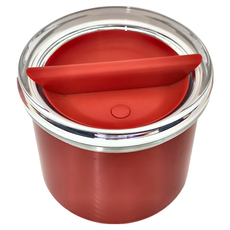 guzzini 隨行保溫便當盒 圓, 304不鏽鋼 PCTA共聚酯 PP, 烈日紅, 1個