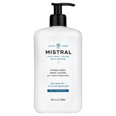 MISTRAL BODY 海洋雪松 身體保濕乳液，涼感，含10%乳木果油+1%橄欖油角鯊烷，快速吸收，500ml, 1瓶