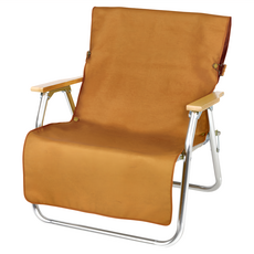 CAPTAIN STAG 鹿牌 難燃單人椅套 橘黃色, 尺寸(約)520x1,280mm, 重量(約)240g, 100%棉, 1個