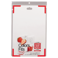 PEARL LIFE 珍珠金屬 防滑抗菌砧板 日本製 C-2889, 紅色, 1個