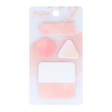 Sun-Star mitte造型便利貼 Set 4種樣式各25張, 粉色, 100張, 1組