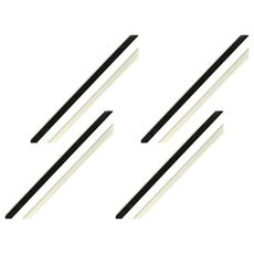 DIY電線壓條1號 100 x 1.6 x 0.7cm 2個, 4組, 白色 + 灰色
