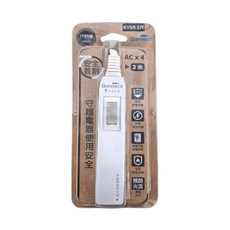Qonnect 1開4插2P高溫斷電延長線, 2m, 白色, 1條