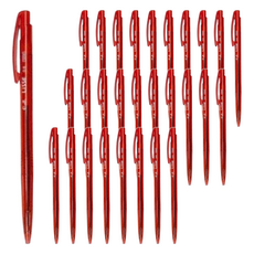 O.B. 歐布德 自動中油筆 0.6mm, 紅色, 150支