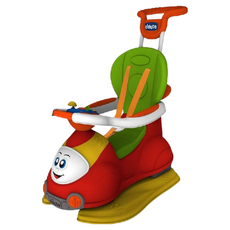 Chicco 4合一多功能訓練車, 紅色, 1個