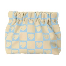 彈片收納包 Set 6 複合牛津布, 13 x 12.5cm, 愛心藍