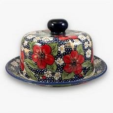 MANUFAKTURA 波蘭陶 靜謐艷紅系列 圓形有蓋烤盤, 1個