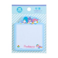 Sanrio 三麗鷗 自黏便籤 tx, 三麗鷗 淺藍色, 30張, 1入