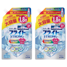 LION 獅王 最強漂白劑補充包 1.8倍大容量, 900ml, 2包