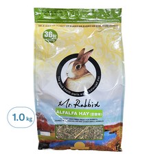 瑞比兔 高級苜蓿草 兔子/天竺鼠/龍貓 營養補充品 天然高纖, 1kg, 1袋