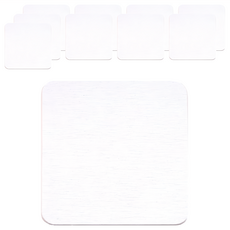 硅藻土吸水杯墊 隔熱吸水, 正方形(10 x 10 x 0.8mm), 白色, 10個