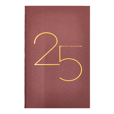 conifer 綠的事務 2025年年旅軟背精裝橫式週誌 100P FSC無酸紙, 秋夕玫瑰, 1本