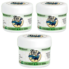 Tui Balms 深度修復身體按摩精油蜂蠟膏 蘆薈, 含有紐西蘭蜂蜜, 橄欖油, 維生素E, 3罐