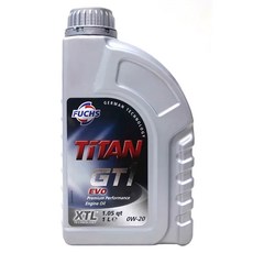 FUCHS TITAN GT1 EVO XTL 全合成機油 1L 汽車引擎潤滑油, 0w20, 1瓶