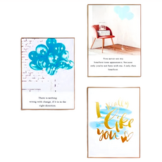 STYLE G 時代家居 有框畫板畫 Set 密度板 PS外框板, 29 x 39cm, 派對汽球