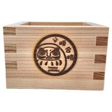 YOUBI 用美 日本製 酒枡杯 必勝合格, 檜木縁起枡, 1個