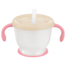 Richell 利其爾 訓練吸管水杯, 柔軟橢圓吸嘴設計, 杯內傾斜設計, 底部止滑設計, 150ml, 1個