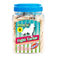 Boneplus 螺旋四星潔牙棒, 促進口腔健康, 清新口氣, 牛奶, 1桶, 1kg