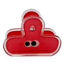 Y975可愛大眼夾, 西瓜紅, 1入