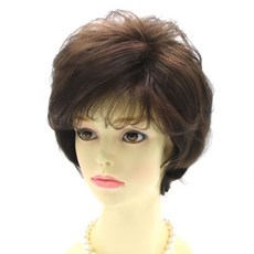 Cleorami 皇冠高溫絲人造整頂假髮 S111 (髮網+髮夾), 酒紅色, 1組