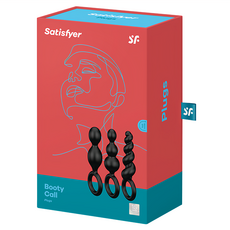 Satisfyer 愉悅新革命 Booty Call 後庭拉珠 前列腺按摩棒 134~139 x 48mm, 黑色, 3個
