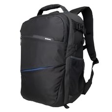 BENRO 百諾 Gamma 200 雙肩攝影背包 耐磨/防潑水 藍色車線把手, 黑色, 1個