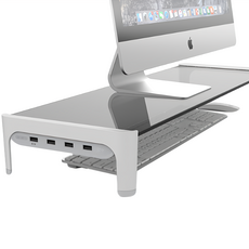 POWERRIDER N1 多功能HUB螢幕增高支架, 白色