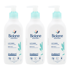 Biolane 法貝兒 專研益菌生潤膚乳, 柑橘花香, 滋潤保濕, 低敏低刺激, 300ml, 3瓶