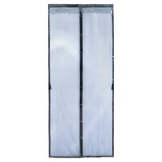 DOROWU 防蚊門簾, 90 x 210cm, 銀灰條紋, 1個