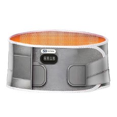 Smart Bearing 智慧魔力 二代充插兩用紅光熱敷震動按摩腰帶 SB-BH1G 旗艦款, 灰色