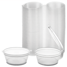 AHOYE 醬料分裝盒 75ml 食品級PP材質 野餐露營外帶適用, 1組, 50個