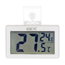 GEX 小寵物透視屋液晶溫度濕度顯示器, 迷你型，攝氏/華氏度, GEX 66104, 1個