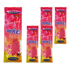 Mamison 花朵浮雕乳膠手套, M(35 x 21cm), 粉色, 5雙