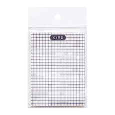 賈文卿 易撕劃重點 透明便利貼/記號貼/N次貼 方格 50張/本 重複黏貼, 10本