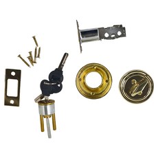 WACH 花旗門鎖 W1191 金色卡霸鎖 輔助鎖, 1個