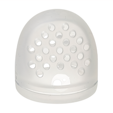 b.box 咬樂美替換咬嘴 食品級柔軟矽膠餵食器 適用於b.box矽膠食物餵食器, 2個, 透明