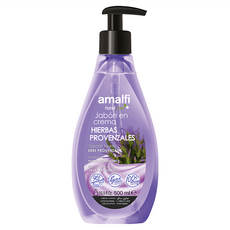 Amalfi 普羅旺斯植萃防護液體皂 薰衣草 草本配方 使用後清爽不黏膩 100%歐洲製造, 500ml, 1瓶